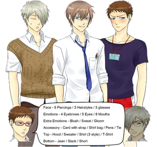 人物对话卡通素材简笔