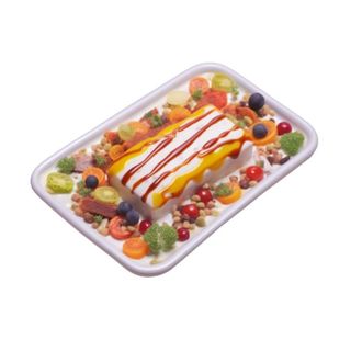 卡通美食扁平插画元素