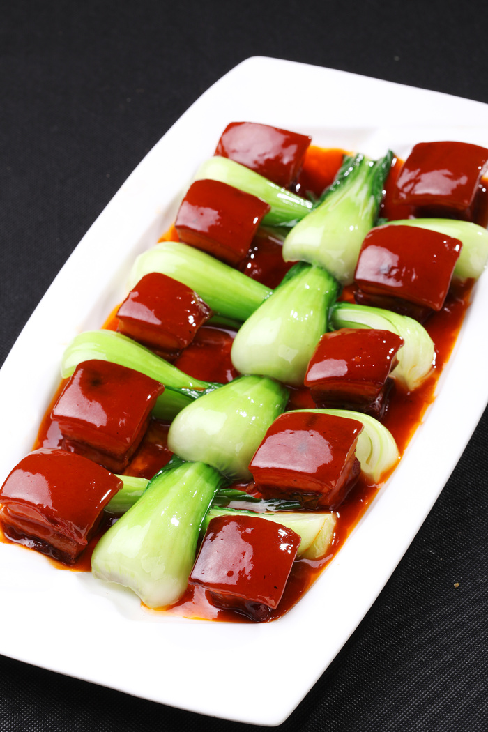R00318菜胆红烧肉 (1)