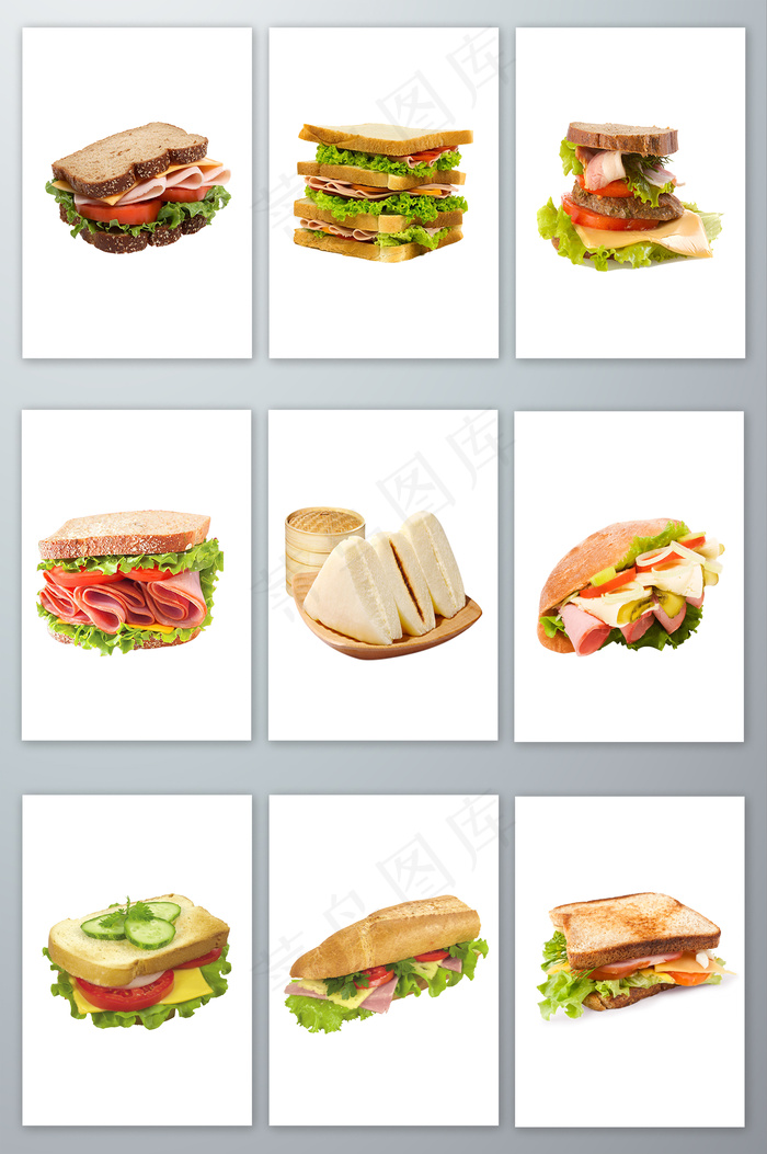三明治实拍免抠素材psd模版下载