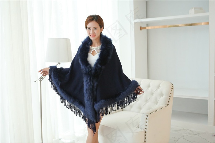 清新丝巾女模特精美图