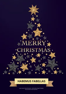 圣诞节圣诞树圣诞老人闪亮装饰电商促销折扣海报