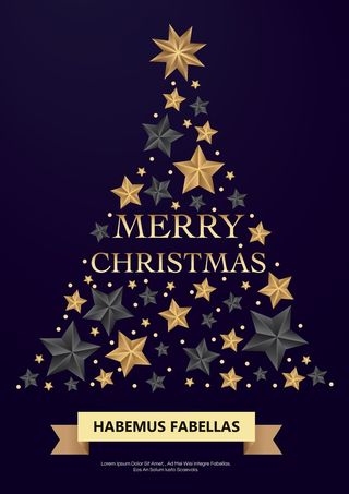 圣诞节圣诞树圣诞老人闪亮装饰电商促销折扣海报