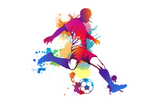 世界杯炫彩足球免扣素材 