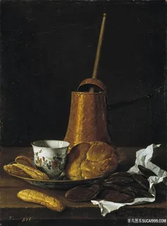 静物杯子茶壶装饰画