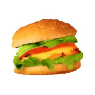 汉堡美食食物免抠