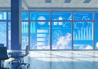 三维空间与立方体数据图表高清图片