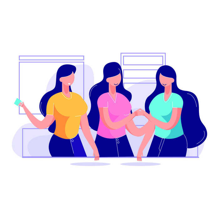 扁平化人物场景办公互联网等距ai矢量设计网页海报UI素材插画