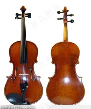 小提琴正反两面 高清图片