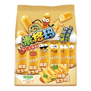 徐福记米果卷 (2)小吃超市商品白底图免抠实物摄影png格式图片透明底