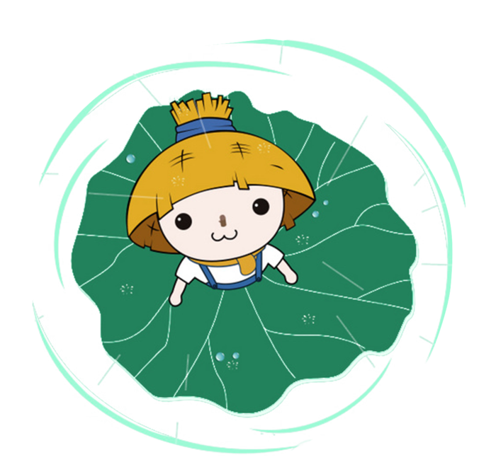 抬头黄头发女孩单层免抠图