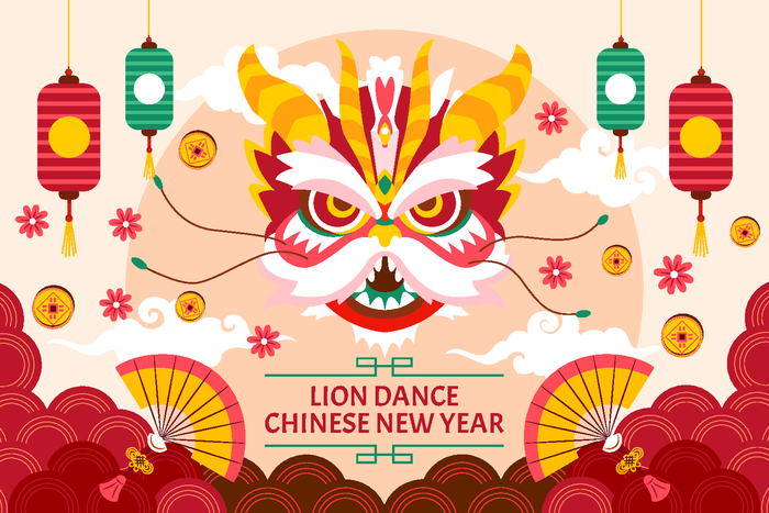 新年虎年老虎插画ai矢量模版下载