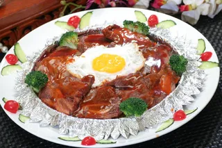 铁板窝蛋牛仔骨