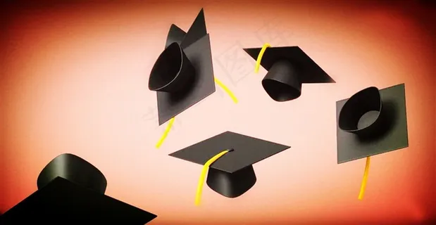 向天空抛毕业帽