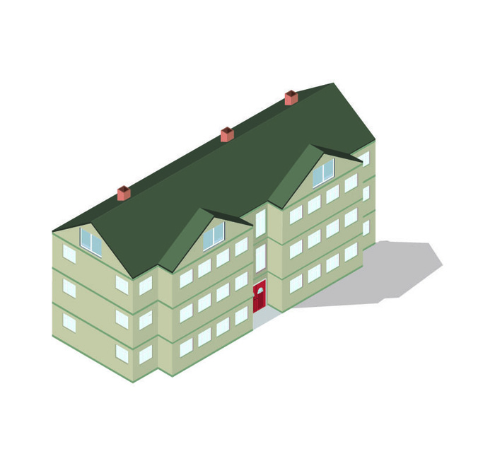 分析图素材图标集合景观建筑立面插画场景AI矢量图形设计eps,ai矢量模版下载