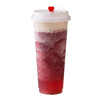 咖啡店饮品菜单图片-芝士红提（免抠图）