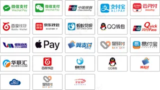 常用移动支付方式LOGO图标