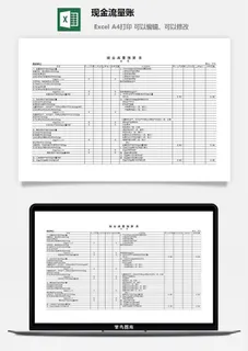 现金流量账excel模板 现金流量账excel模板