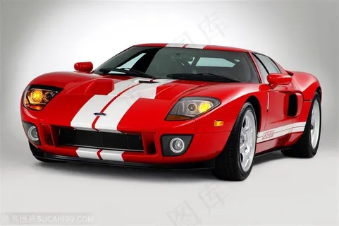 福特汽车-红色的福特跑车