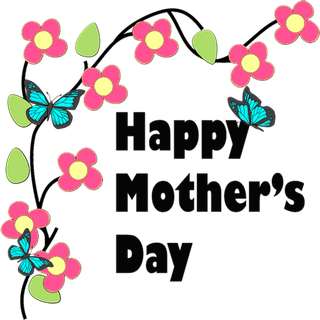 母亲节标题素材卡通