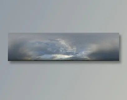 蓝天阴云全景图