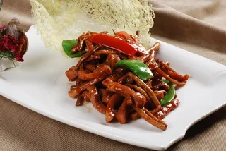 CXC00279茶树菇炒猪颈肉