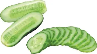 新鲜黄瓜片 PNG免抠