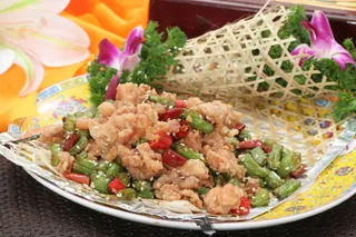 四季豆香鸡  16元