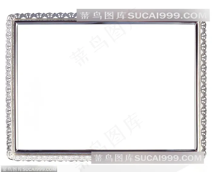 相框边框-华丽的银色相框