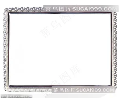 相框边框-华丽的银色相框