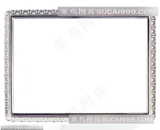 相框边框-华丽的银色相框