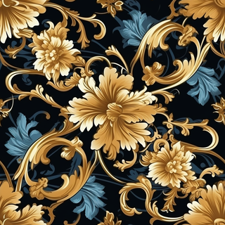 欧式纹理，巴洛克风格，无缝贴图，素材