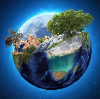 元宇宙世界风景天空背景墙