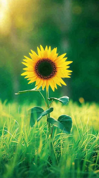 阳光下向日葵特写夏至夏天摄影图