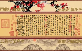 3D背景墙  壁画  彩画