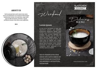 折页  折页模板 宣传折页 企业三折页  高档三折页  创意 美食