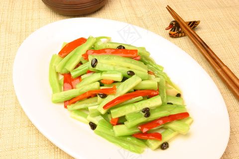 2694豆豉红椒炒苦瓜sd