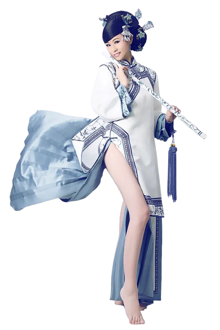 18 (3)免抠元素 免抠摄影 美女 人物 服装 古风 演奏
