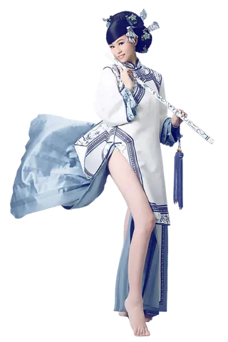 18 (3)免抠元素 免抠摄影 美女 人物 服装 古风 演奏