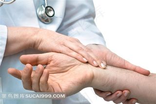 正在给病人把脉的医生高清图片