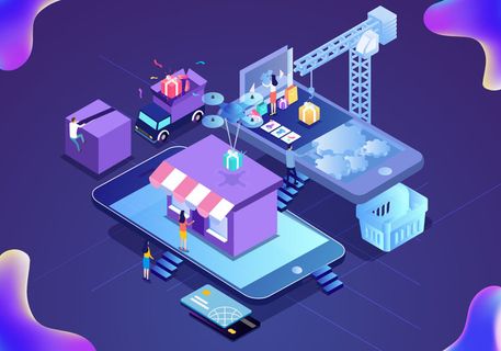 商务2.5D未来科技商务素材