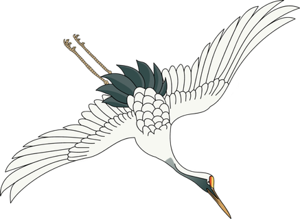 中国风古典中式国潮风手绘飞鹤图案仙鹤装饰素材PNG免抠插画元素