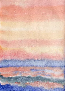 美丽的水彩绘画景色素材图片