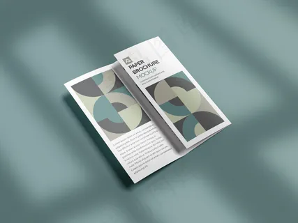 折页 样机  三折页 智能贴图 折页样机 三折页模板 三折页样机 