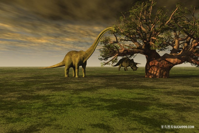 龙长颈恐龙高清高分辨率喷绘打印素材原图画