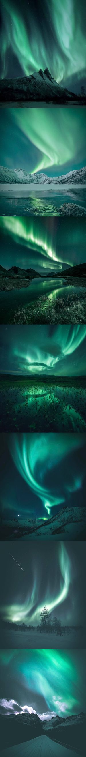 绿色极光壁纸图片