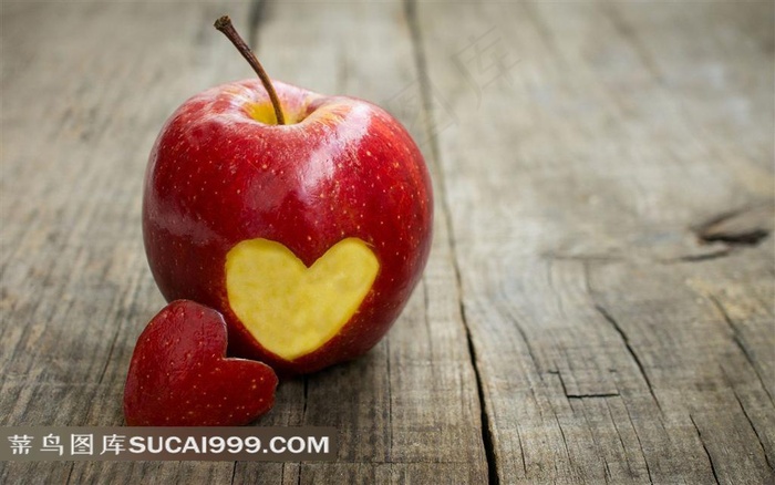 苹果心形壁纸素材