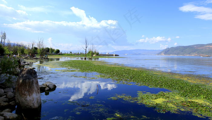 湖 草坪 蓝天 乡村 风景 摄影 旅游摄影 国内旅游 