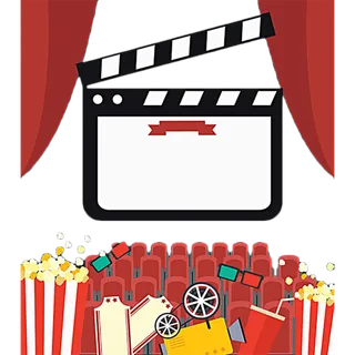 电影院卡通简笔