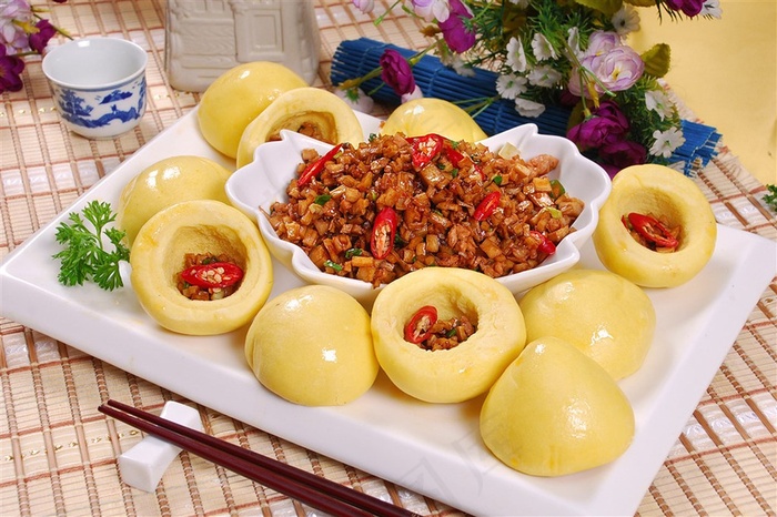 山珍海味包美食素材